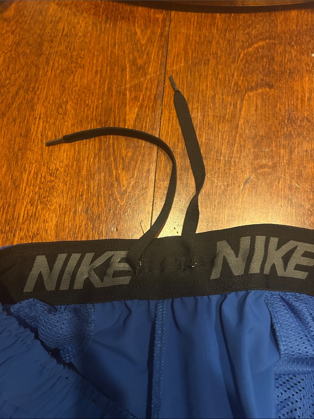 Nike Blue Athletic Shorts with Camouflage Swoosh Mens XL - Picture 8 of 11